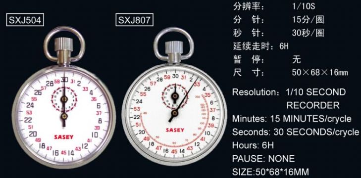 點(diǎn)擊查看詳細(xì)信息<br>標(biāo)題：SXJ504、SXJ807機(jī)械秒表 閱讀次數(shù)：2154